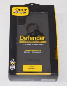 Coque de protection téléphone robuste OtterBox Defender Apple iPhone XR noire 77-59761 neuve - Photo 1 sur 4