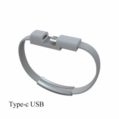 Wrist Band Bracelet USB Charger Sync Cable Phone Accessory Date USB for Iphone. - Image 1 of 4