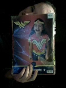 MARVEL WONDER WOMAN TOP & TIARA ONE SIZE GIRLS COSTUME  BIRTHDAY CHRISTMAS   - Picture 1 of 1