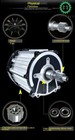Electric tricycle motor 48v/60v/72v permanent magnet brushless motorcycle
