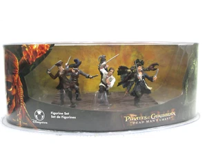 Disney's Pirates of the Caribbean Dead Man's Chest 6 Figurine Set Capt Jack New - Picture 1 of 7