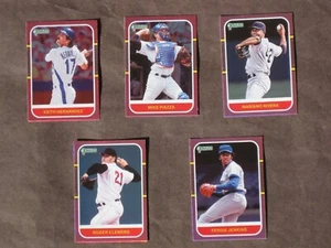 2021 Donruss Baseball Retro 1987 Pink Holo Lot (5) Clemens Piazza Rivera Jenkins - Bild 1 von 1
