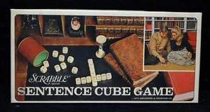 Vintage Scrabble Sentence Cube Game 1971 Word Fun - Picture 1 of 3