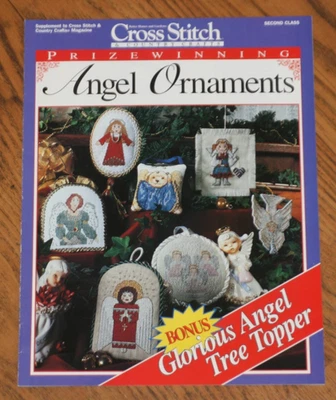 VTG 1995 Cross Stitch & Country Crafts Angel Ornaments Pattern Book - Image 1 of 2