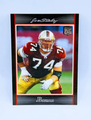 2007 Bowman Joe Staley Rookie RC # 221 San Francisco 49ers - Imagem 1 de 2