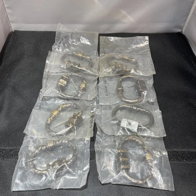 "Lote/8 perilla de tirar de anillo inglés antiguo National Lock 6368-4A de colección 2 3/4""" Foto 1 de 4