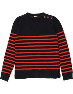 J. CREW Womens Oversized Crew Neck Jumper Sweater UK 2 2XS Navy Blue FC08 - Picture 1 of 3