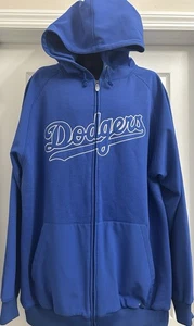 LA Dodgers Majestic Dry Base 2XT Jacket Hoodie Full Zip Embroidered - Picture 1 of 12