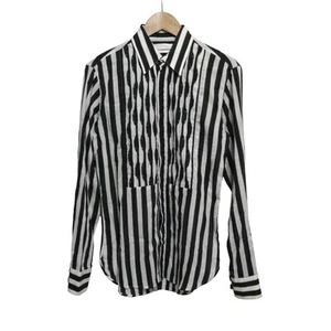 Auth ALEXANDER McQUEEN - White Black Men's Shirt - Picture 1 of 7