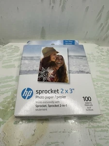 Papel Fotográfico HP Sprocket Zink 2x3" para Impresoras Fotográficas HP Sprocket, 100 Hojas Nuevo - Imagen 1 de 2
