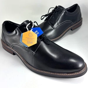 NUEVO ~ Zapato de vestir Nunn Bush WESTFIELD Oxford con cordones para hombre talla 13M de cuero negro - Imagen 1 de 8