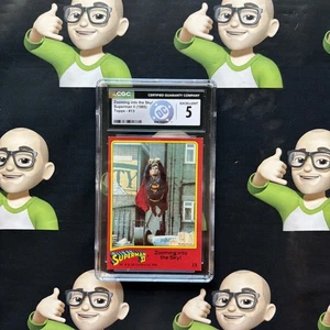 Superman II #13~CGC 5~EX~Topps~🏷️CUSTOM LABEL🏷️~🔥HIGHEST GRADE🔥TOP POP🔥 - Picture 1 of 16