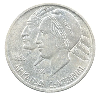 1936 Arkansas Commemorative Half Dollar *0197 - Image 1 of 3