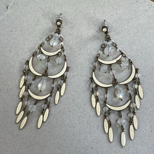 Large Chandelier Earrings Dangle Vintage - Picture 1 of 10