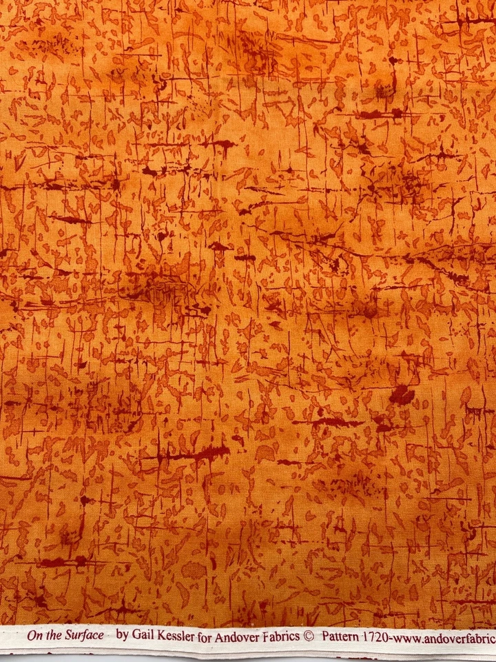 ON THE SURFACE #1720 por Gail Kessler para Tecidos Andover Textura Laranja 1 jarda - Imagem 1 de 1