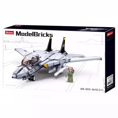 Model Bricks F14 Fighter 404 Pcs - image 1 of 4