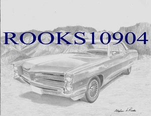 1966 Pontiac Parisienne CLASSIC CAR ART PRINT - Picture 1 of 1