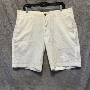 J Crew Herrenshorts 36 Taille weiß 9" Schrittlänge Stretch Chino adrett Golf uni - Bild 1 von 10