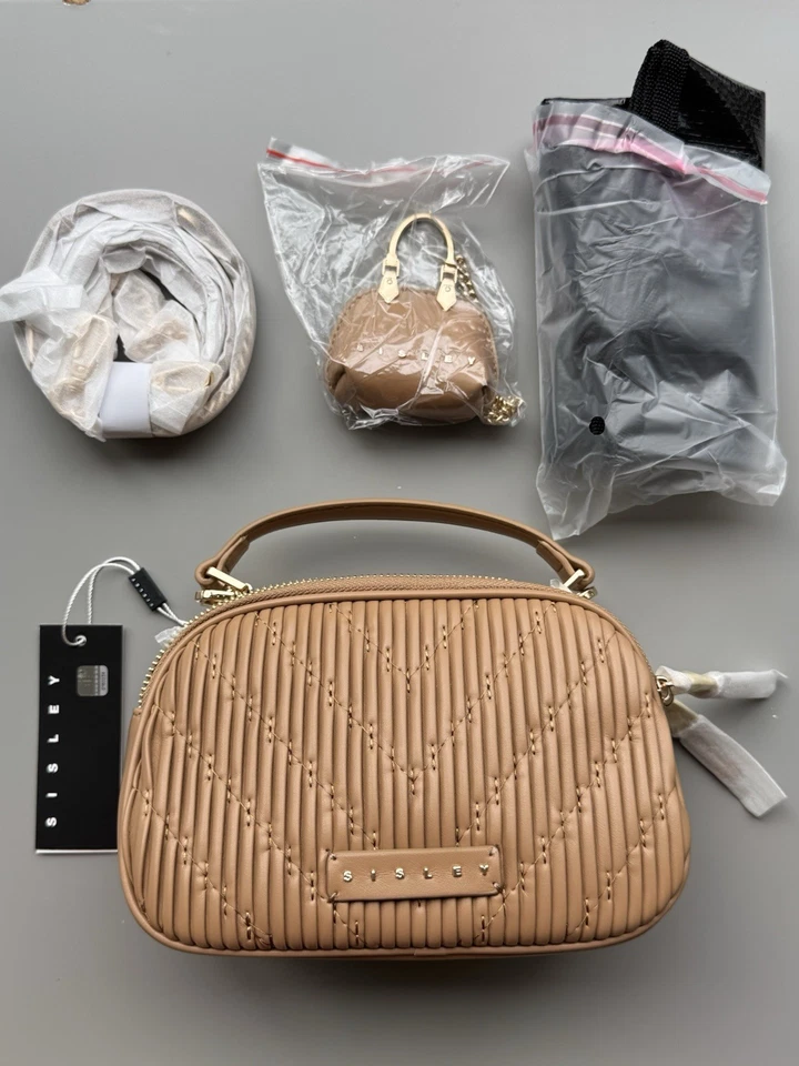 NEU OVP Exklusive SISLEY Damen Handtasche – Elegante Crossbody-Tasche Beige - Bild 1 von 4