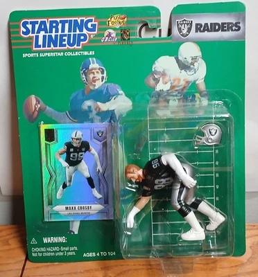 Figura pintada personalizada Maxx Crosby Las Vegas Raiders alineación inicial reempaquetada1 Foto 1 de 4