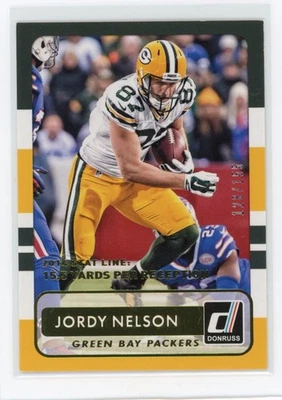 2015 Donruss #84 Jordy Nelson Stat Line Season #/155 - Image 1 of 2