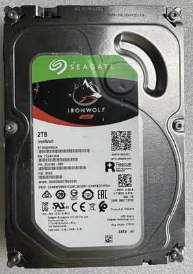 Seagate IronWolf NAS 2TB ST2000VN004 2E4164-500 - Image 1 of 2