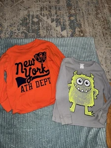 Boys Size 6 Lot Of 2 Shirts EUC Long Sleeve back to school fall - Picture 1 of 4
