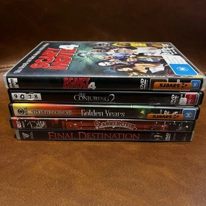 5x Horror Movie Bundle Conjuring 2 Scary Movie 4 Final Destination Frankenstein - Picture 1 of 2