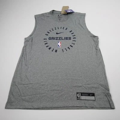 Memphis Grizzlies Nike NBA Authentics Dri-Fit Sleeveless Shirt Men's Gray New - Image 1 of 4