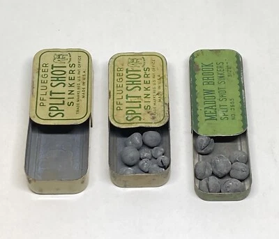 3- Latas de fregadero vintage de tiro dividido con hundidores Pflueger Meadow Brook Foto 1 de 3