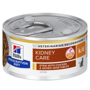 Hill's Prescription Diet k/d Kidney Care Wet Stew Cat Food Chicken&Veg 24x82g ca - Picture 1 of 1