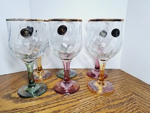 Bicchieri da vino in cristallo Italia 3 steli colori di Cristalleria - Foto 1 di 12