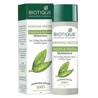 Biotique, Crema Hidratante Impecable Néctar Matutino, Manchas Oscuras, Puntos Negros 120 ml Foto 1 de 4
