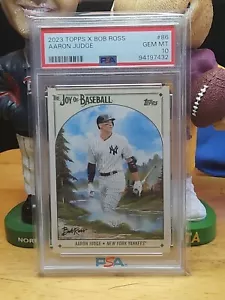 2023 Topps X Bob Ross The Joy Of Baseball Aaron Judge #86 PSA 10 GEMA como nuevo - Imagen 1 de 2