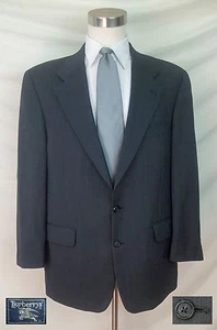 Fantastic Black & White Micro Herringbone Sport Coat (Size 44R) By Burberrys' - Picture 1 of 9