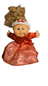 2011 Cabbage Patch Kids Special Edition, Blonde Doll With Holiday Red Dress - Picture 1 of 6