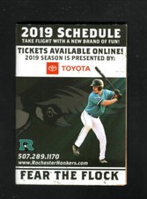 Rochester Honkers--2019 Pocket Schedule--Pepsi--Northwoods League