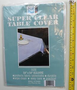 RL Plastic, Heavy Duty, Super Clear and Durable 100% Vinyl Tablecloth Protector