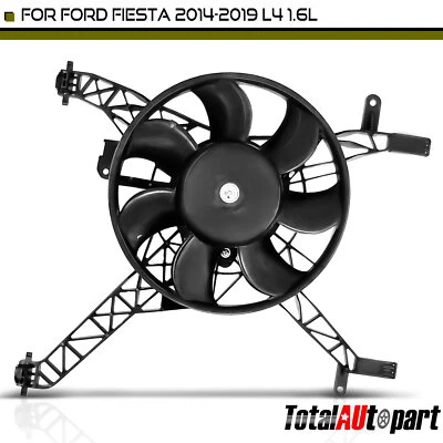 Conjunto de ventilador de radiador único para Ford Fiesta 2014 2015 2016 2017-2019 L4 1,6 L Foto 1 de 4
