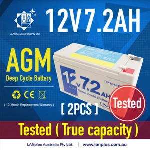 Tpower 2X 12V 7.2Ah SLA Battery Cyberpower UPS RB1270X2 1200E-GP CP1300 RBP0124 - Picture 1 of 8