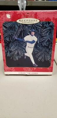 HALLMARK KEEPSAKE SEATTLE MARINERS SUPERSTAR KEN GRIFFEY JR. ORNAMENT!!! NIB - Imagem 1 de 4