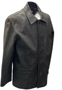 Men’s Real Buffalo Hide Leather Blazer Racing Biker Coat/Jacket by OSX® - UNIQUE - Picture 1 of 7