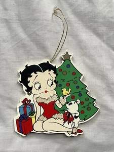 Vintage Betty Boop Large Wooden Ornamant - King Features 1998 - Bild 1 von 5