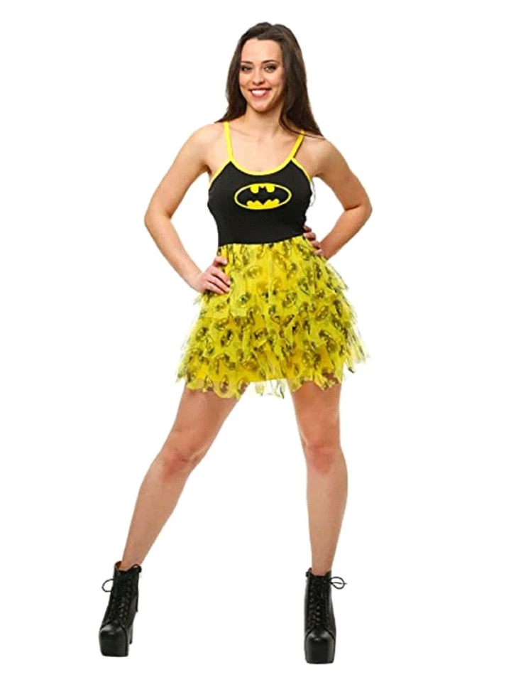 Mini Vestido Batman Busto Tul Fruncido Junior Para Mujer Nuevo Con Etiquetas Foto 1 de 2
