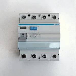 Hager CDC725H differenziale puro RCD 4P 30mA 0,03A 25A tipo AC - Foto 1 di 1