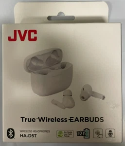 JVC - HAD5TW - Bluetooth Earbuds with Charging Case - Coconut White - Picture 1 of 3