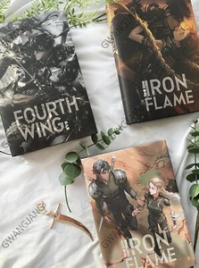 Fourth Wing Iron Flame Vol. 1 + 2 Korean Limited Edition Full Set Legend Hot - Picture 1 of 11