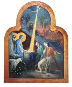 Nativity of Christ Icon Christmas Decoration Catholic Orthodox Christo Xptogo - Picture 1 of 18