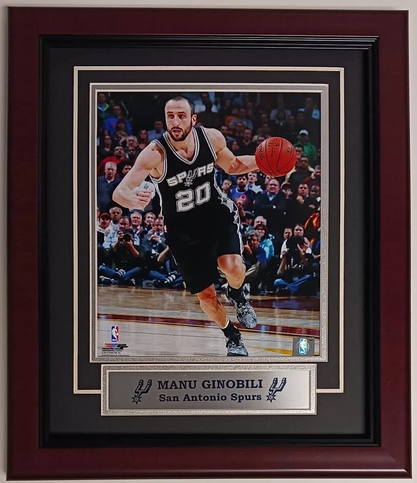 San Antonio Spurs Manu Ginobili 11x14 framed photo - Image 1 of 1