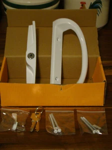 Juego de manijas de puerta de patio - PD1530WHITE - Imagen 1 de 6